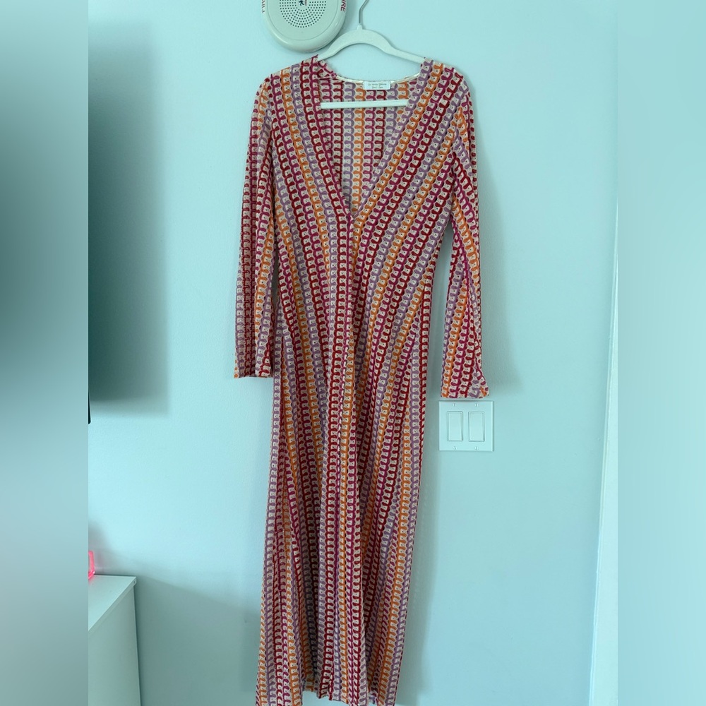 Multicolor Geometric Patterned Women's Dress